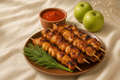 Chicken Sticks lifestyle side angle serving shot