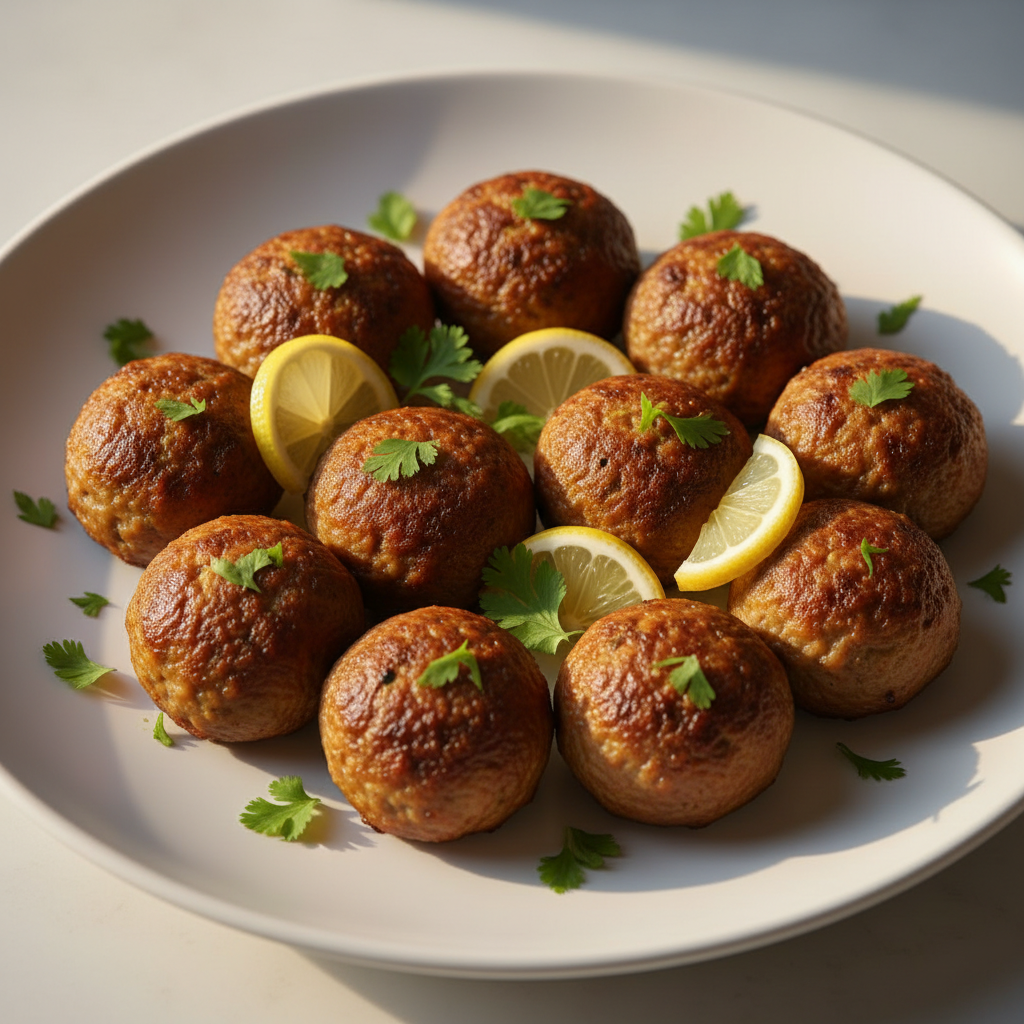 Shahi Halwa Gola Kabab in Beef and Chicken options