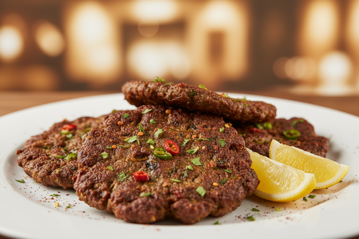 Chapli Kabab lifestyle side angle shot